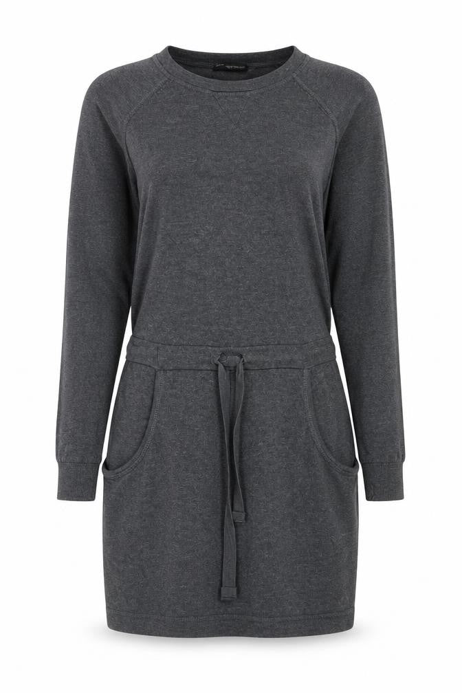 Kangol Women Grey XS Long Sleeve Knit Sweater Dress