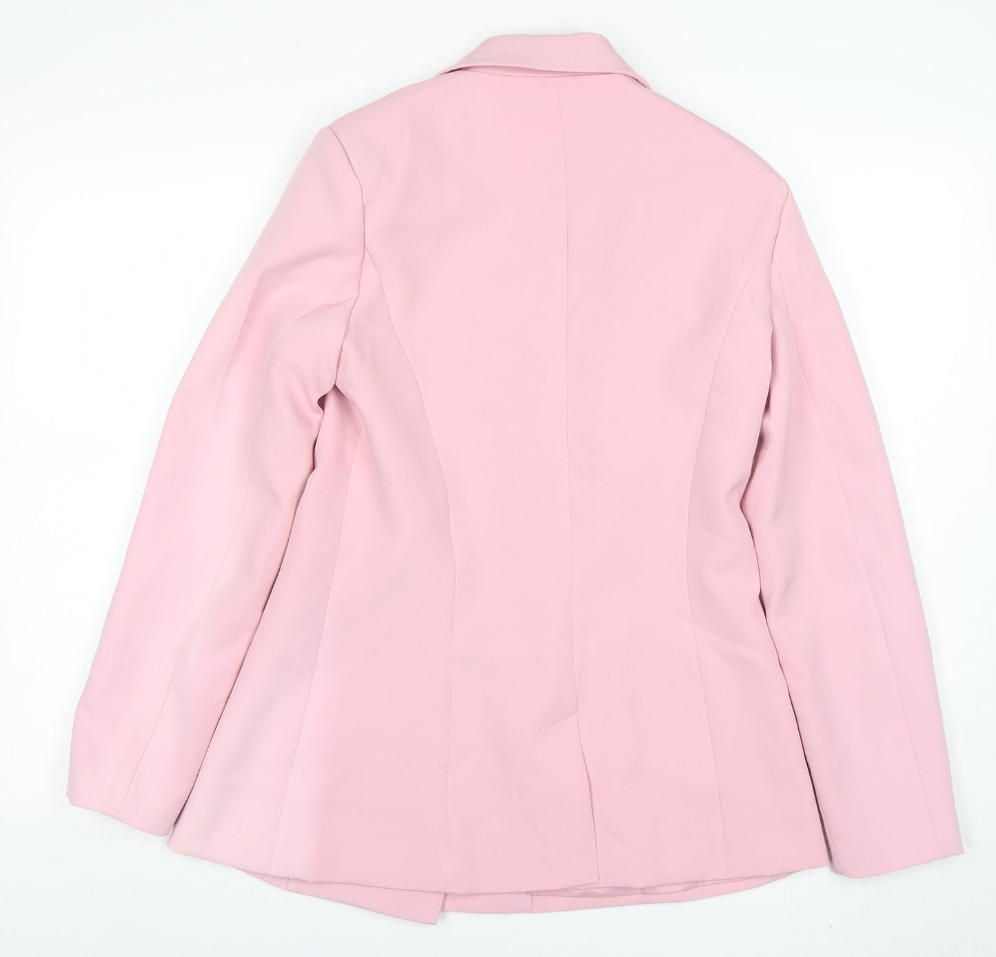 Missguided Women Pink Double-Breasted Blazer UK 10 Regular Fit