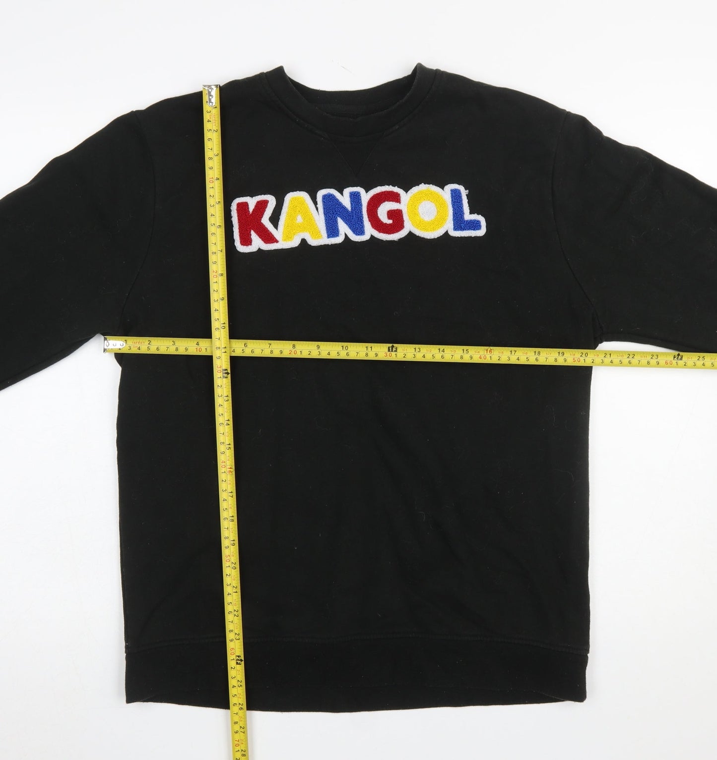 Kangol Mens Black XL Pullover Logo Sweatshirt Crew Neck