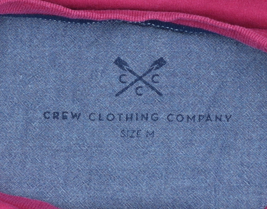 Crew Clothing Company Men's Red Cotton Long Sleeve Pyjama Top M