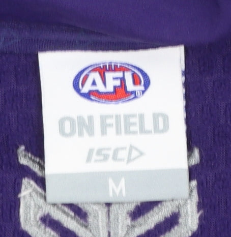 ISC Men’s Purple Soft Shell Hooded Zip Jacket M Football Sportswear