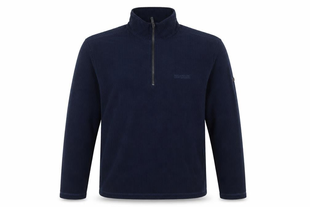 Regatta Men's Blue Fleece 1/2 Zip Sweatshirt Size L Outdoor Hiking Top