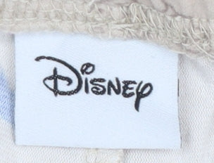 Disney Women’s Beige Stitch Pyjama Pants Size 14 Cartoon Jersey Trousers