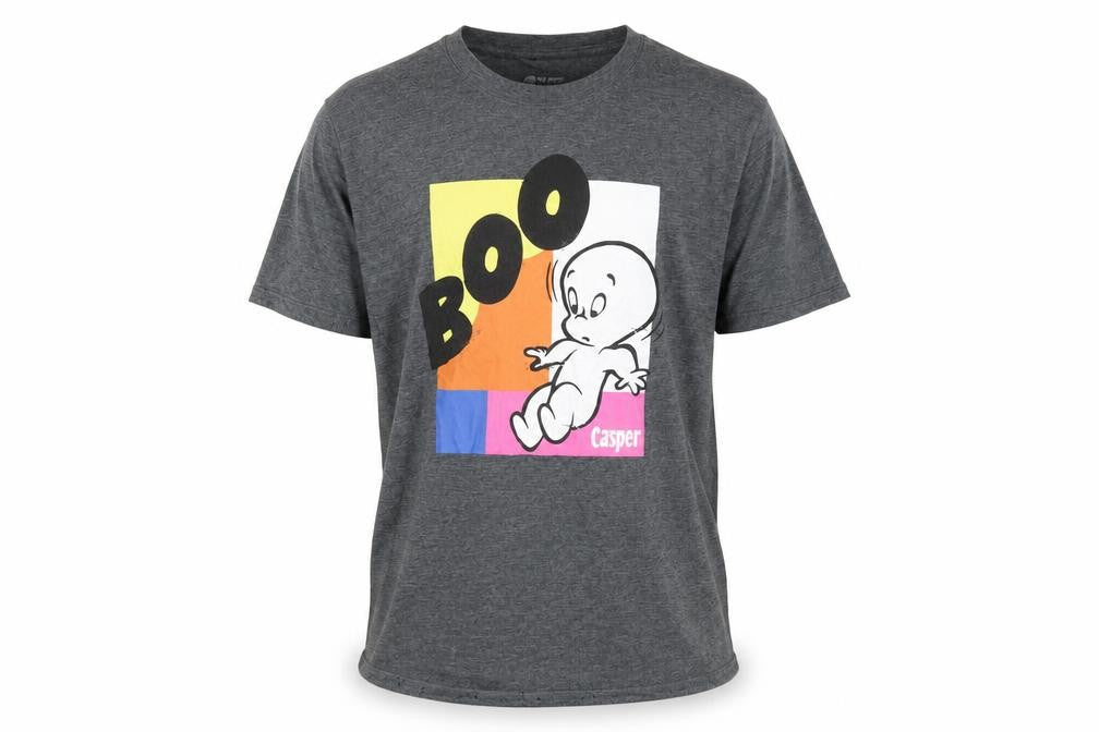 Casper Men's Grey Graphic Short Sleeve Cotton T-Shirt Size L