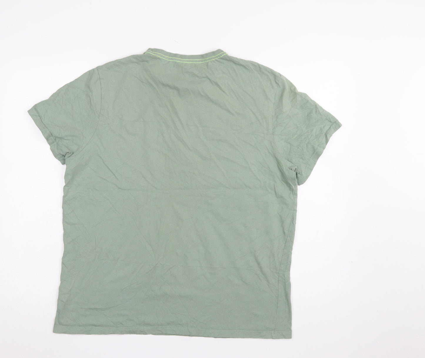 Mountain Warehouse Men's Green Organic Cotton Graphic T-Shirt Size L