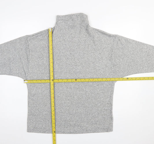 Uniqlo Women Grey XL Pullover High Neck Sweatshirt