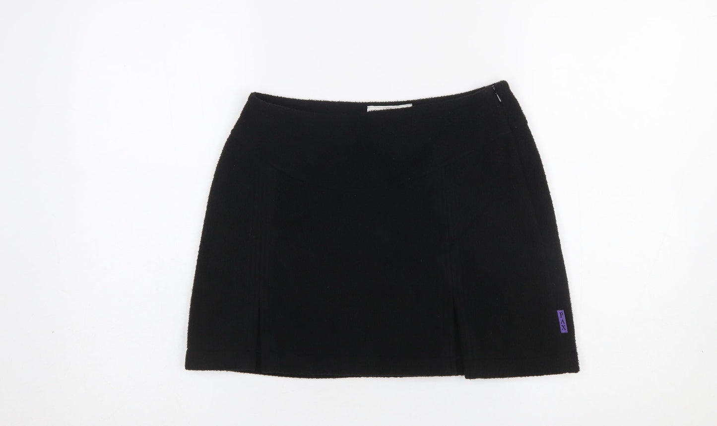 PAX Womens Black Fleece Short Straight Skirt Size M