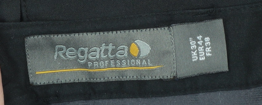 Regatta Professional Men's Black Cargo Work Trousers Size 30 Regular Fit