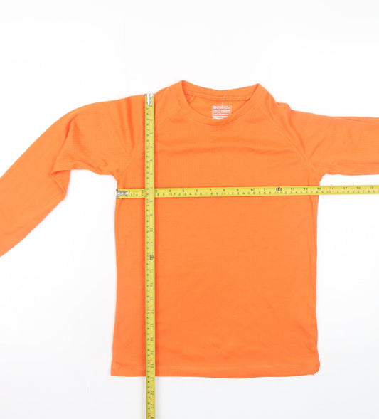 Mountain Warehouse Teens Orange Isotherm Long Sleeve Thermal Top 11-12 Yrs