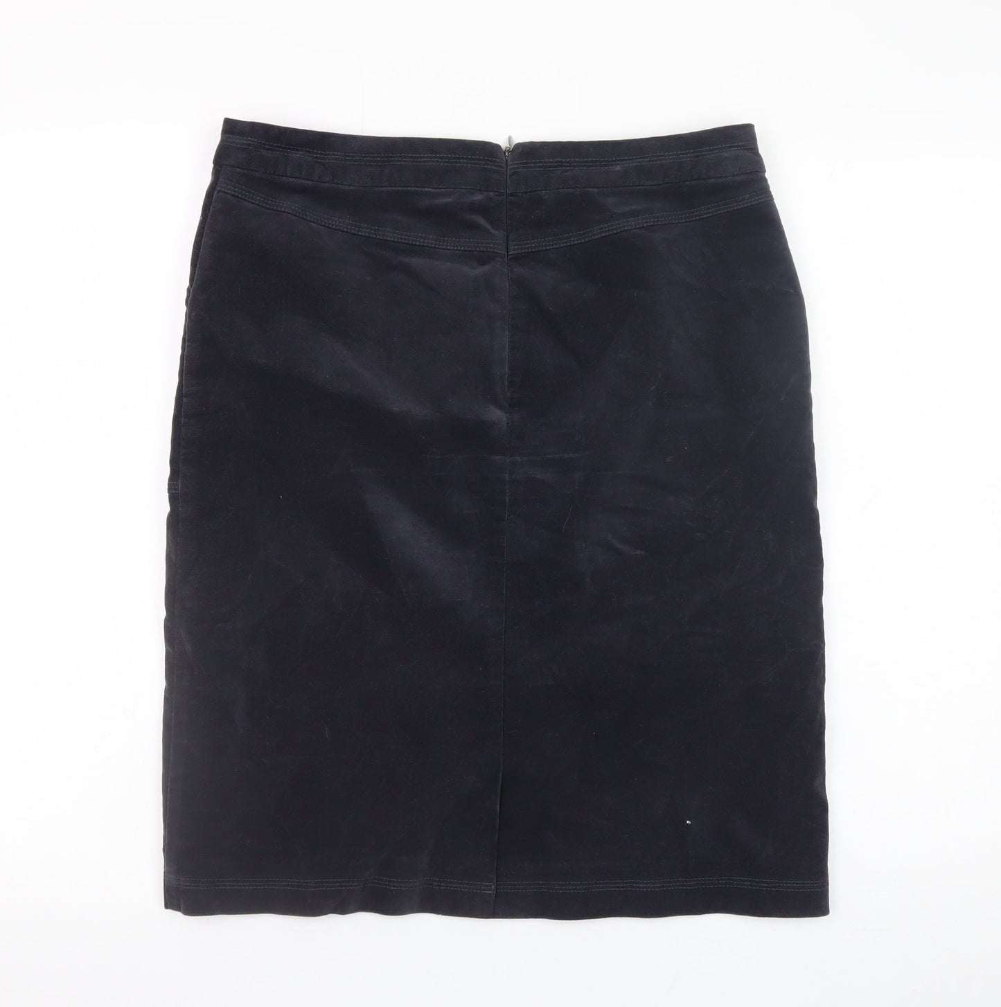 White Stuff Women’s Black Corduroy Pencil Skirt Size 10