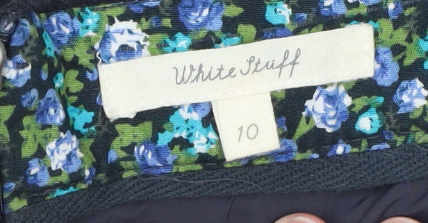 White Stuff Women’s Black Corduroy Pencil Skirt Size 10