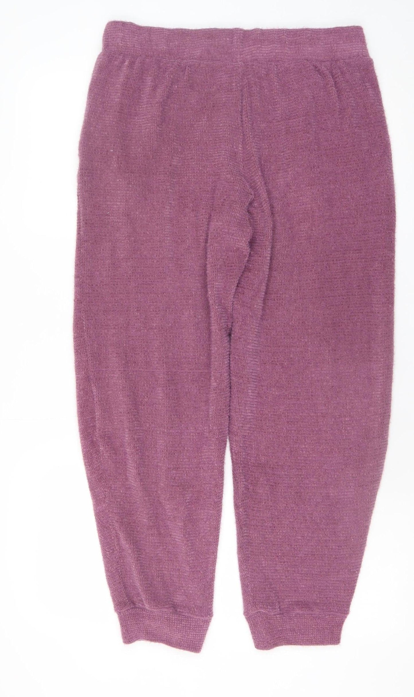 Marks and Spencer Women’s Purple Knit Jogger Trousers Size M