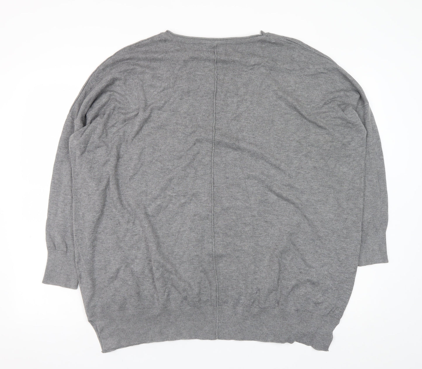 Capsule Women Grey 20/22 Batwing Knit Pullover Jumper