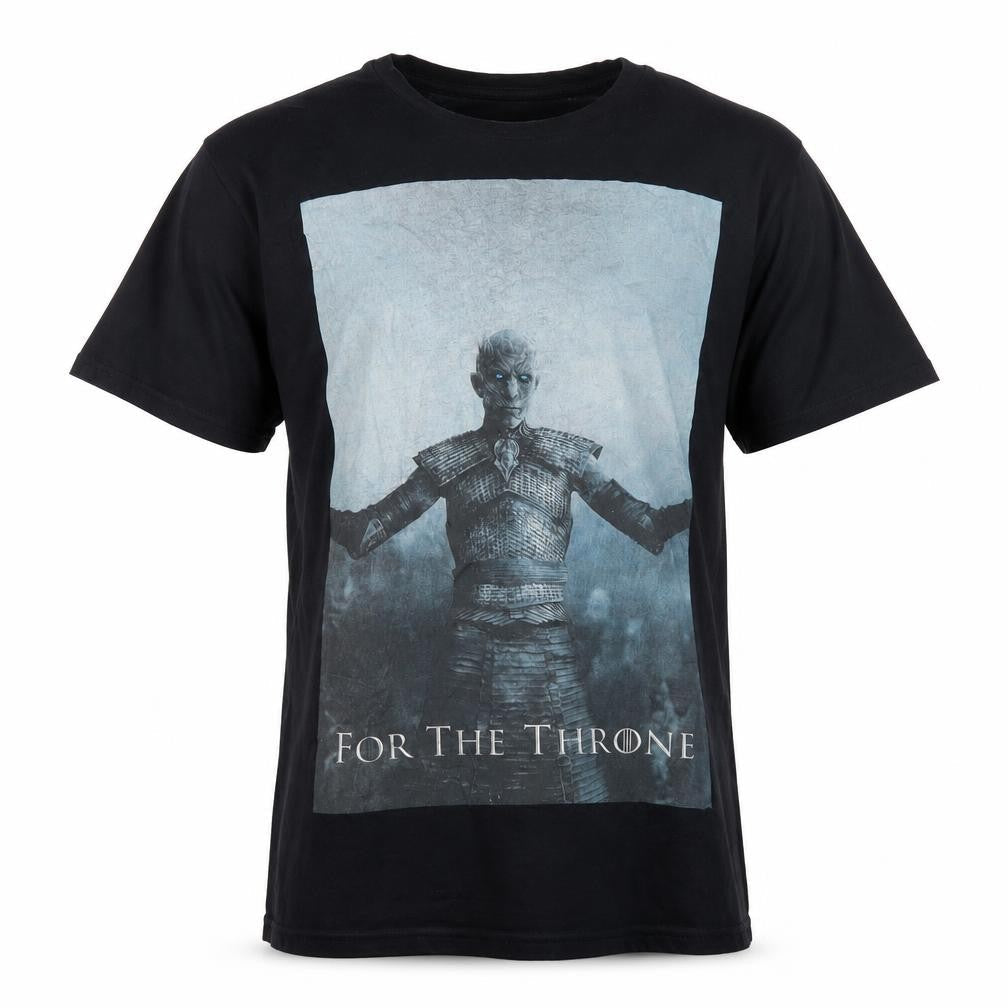 Game of Thrones Men's Black XL Graphic Cotton T-Shirt Night King HBO