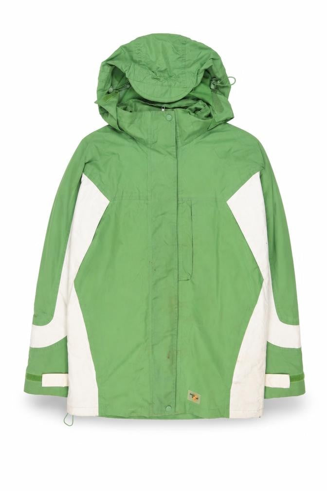 Arctic Storm Men's Green Hooded Parka Jacket Size M Outdoor Water Resistant