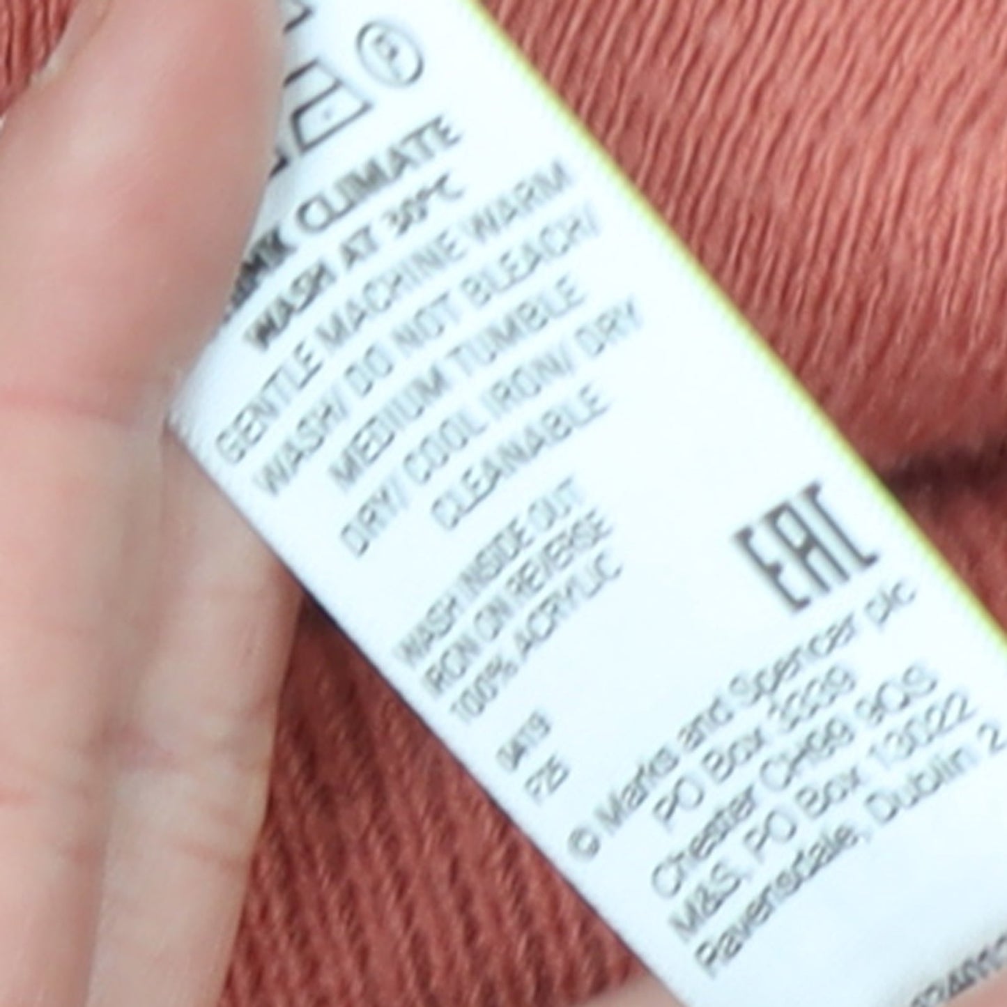 Marks and Spencer Womens Pink XS Mock Neck Long Sleeve Knit Jumper
