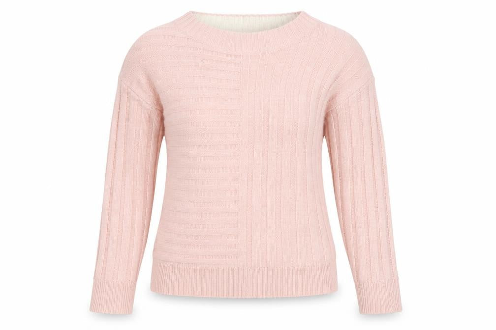 Marks and Spencer Women's Pink Ribbed Knit Pullover Jumper XS