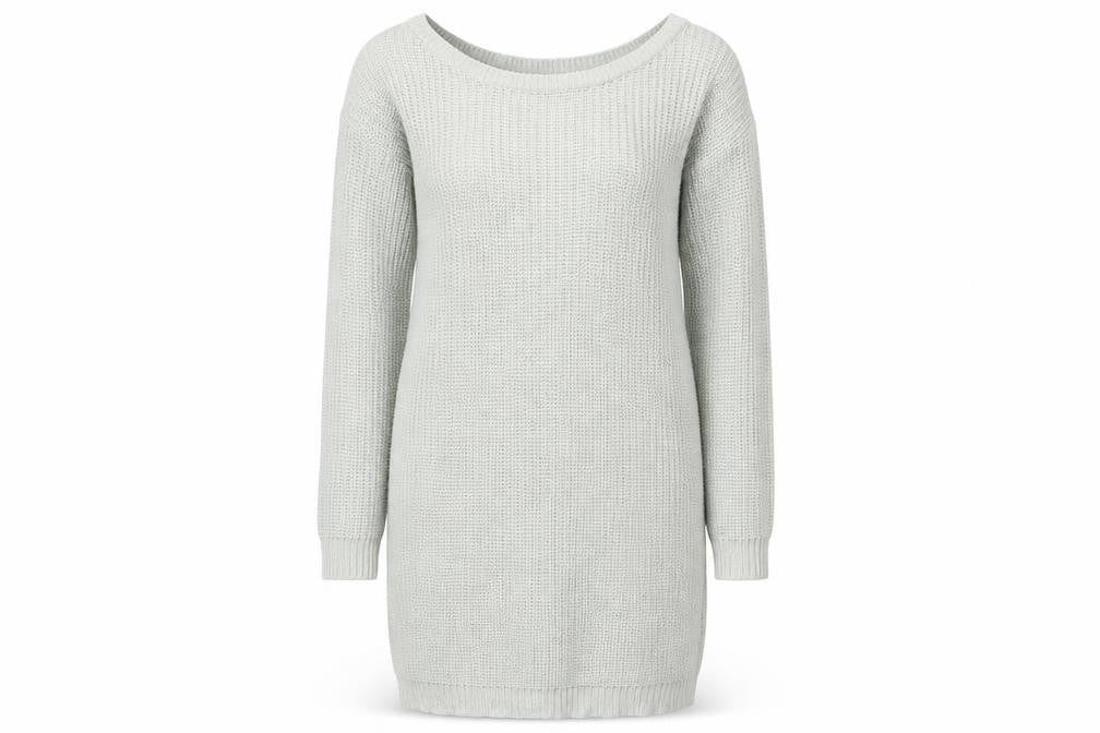 Missguided Women’s Grey Knit Jumper Dress Size 10-12