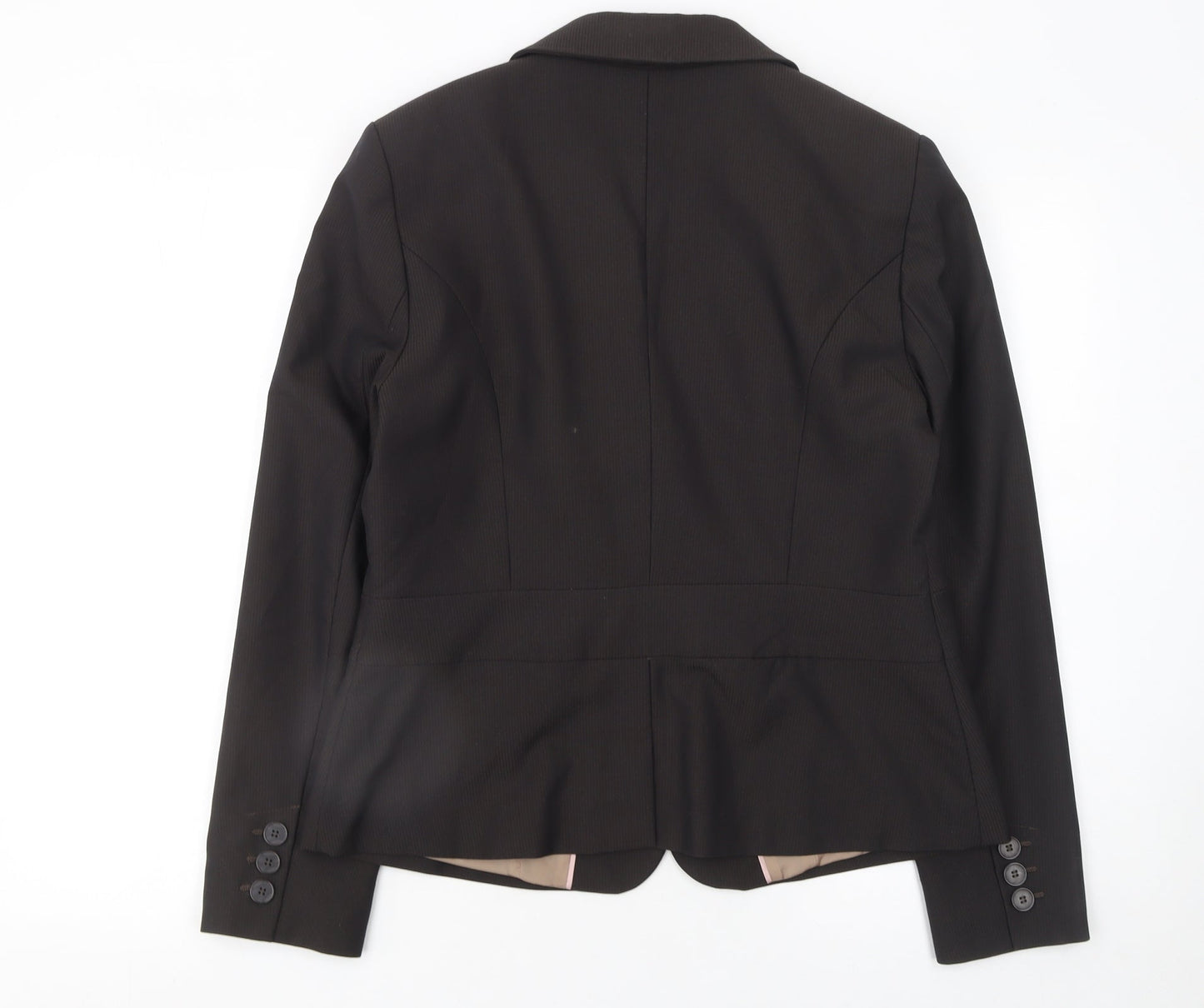 Next Women's Black Size 14R Single-Breasted Blazer Jacket