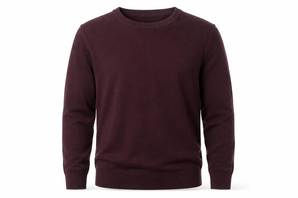 H&M Men's Purple Cotton Crew Neck Pullover Jumper Size M