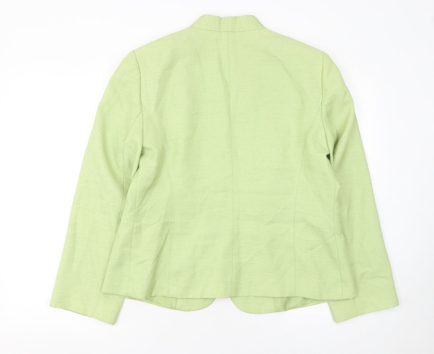 Eastex Women’s Green Woven Suit Jacket Size 16 Classic Tailored