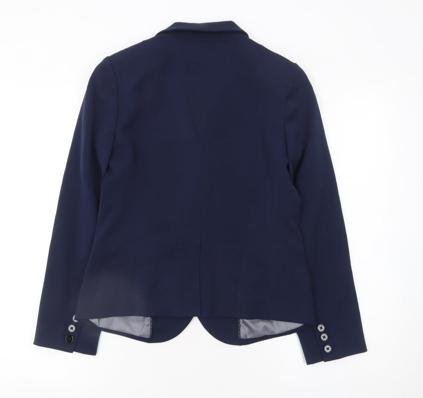 Gap Women's Navy Blue Blazer Size 2 Classic Single-Breasted Jacket