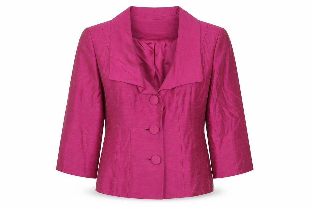 Minuet Women’s Pink Shawl Lapel Formal Suit Jacket UK 8