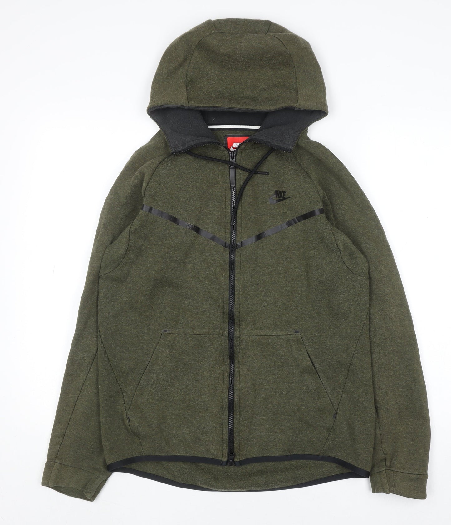 Nike Men's Green Full Zip Sports Hoodie Size S