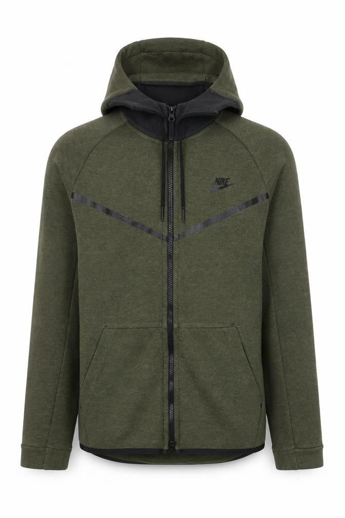 Nike Men's Green Full Zip Sports Hoodie Size S