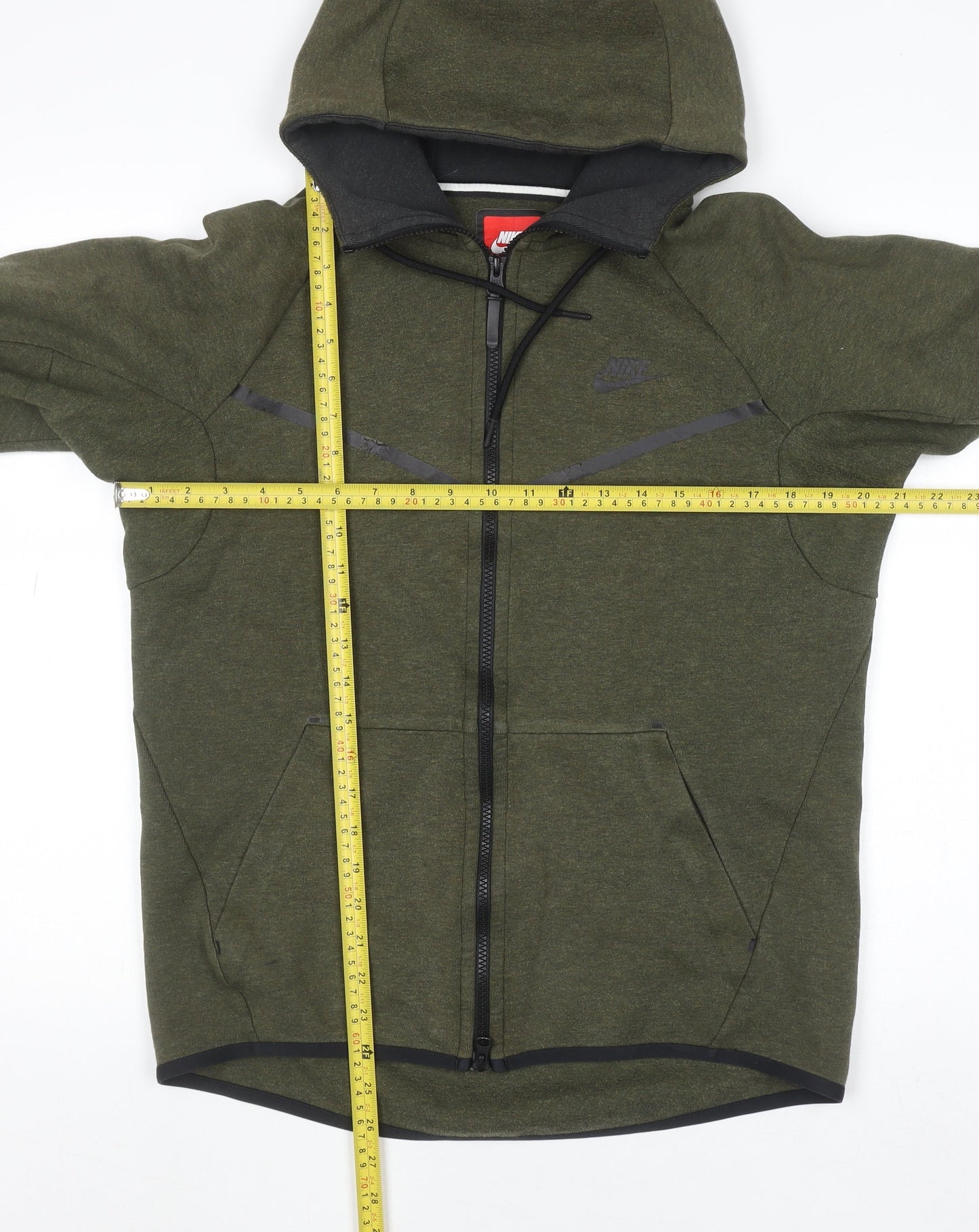 Nike Men's Green Full Zip Sports Hoodie Size S