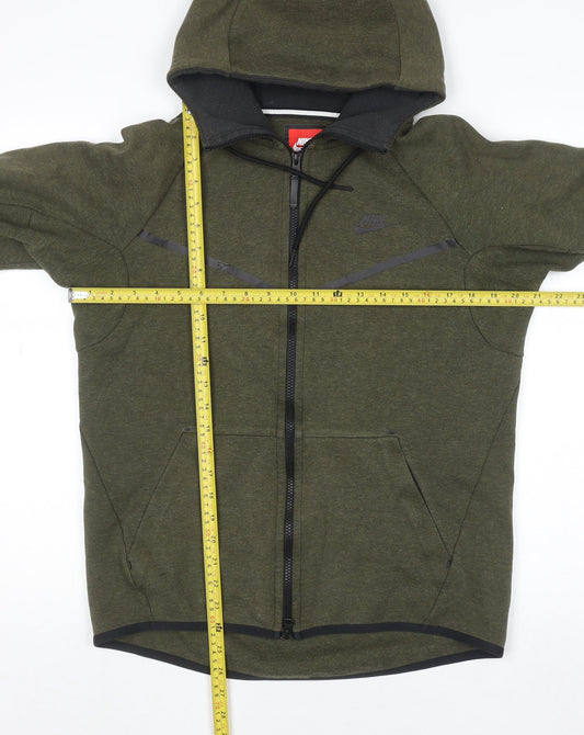 Nike Men's Green Full Zip Sports Hoodie Size S