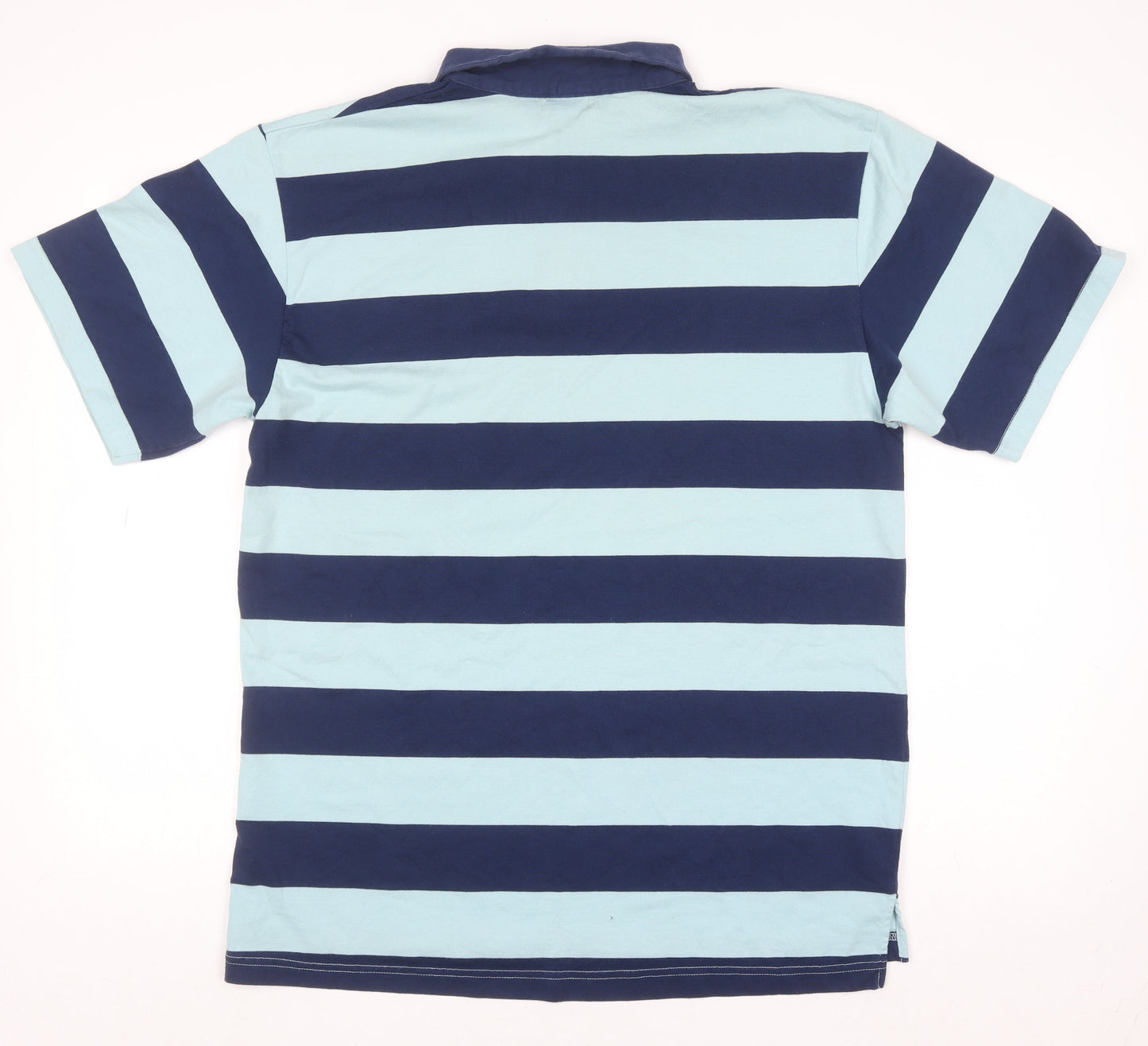 Kangol Men's Blue Striped Polo Shirt XL Regular Fit