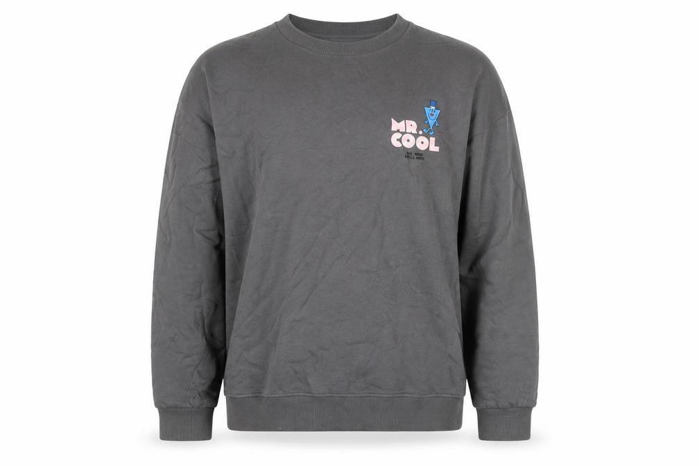 Comic Relief Mr Cool Grey Men's L Pullover Sweatshirt