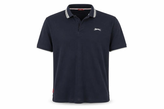 Slazenger Men’s Black Polo Shirt Size L Regular Fit Cotton