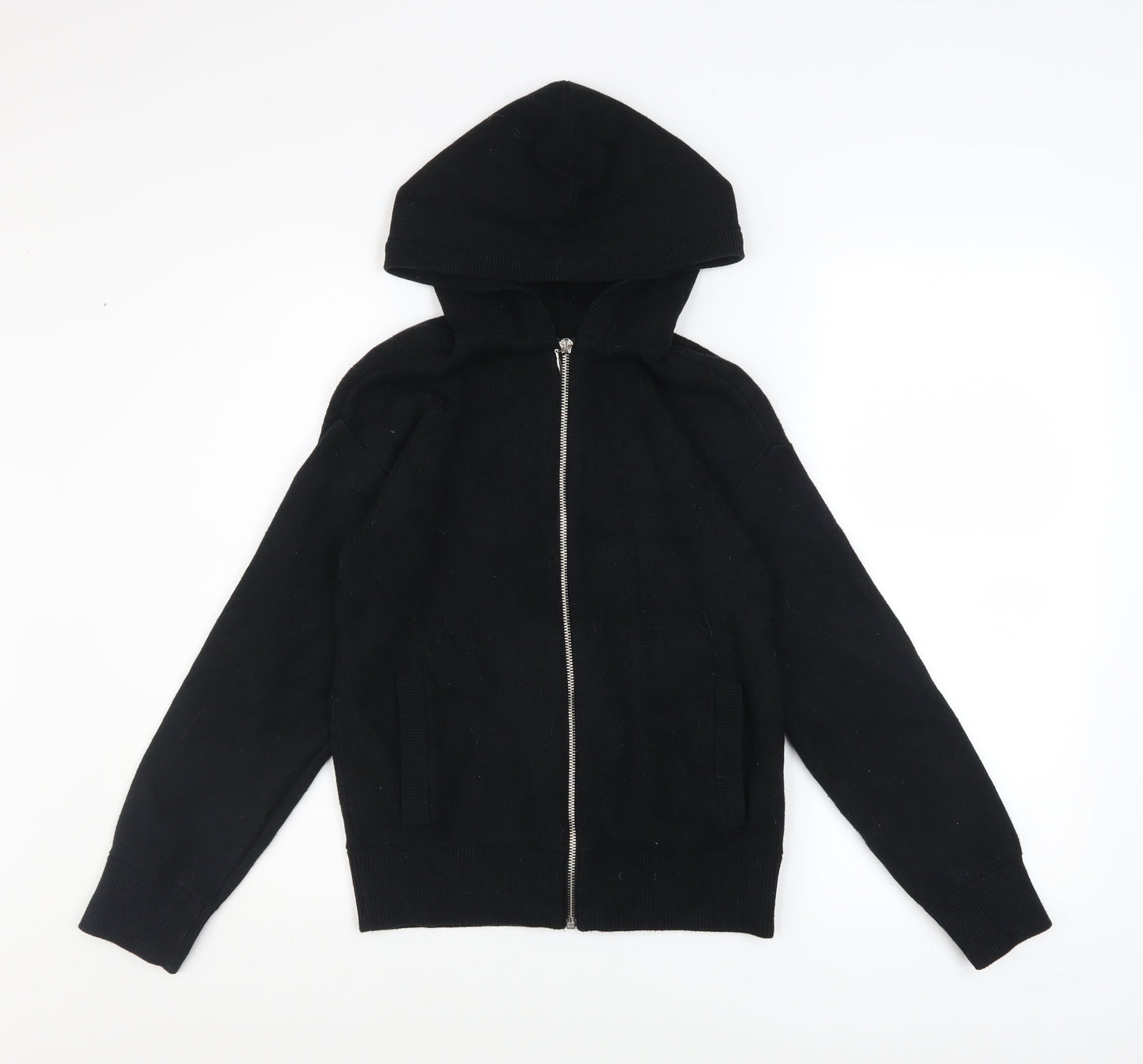 Marks and Spencer Women’s Black Hooded Zip Basic Jacket Size S