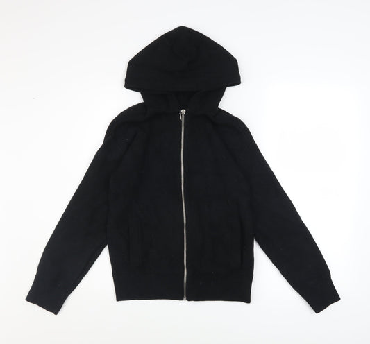 Marks and Spencer Women’s Black Hooded Zip Basic Jacket Size S