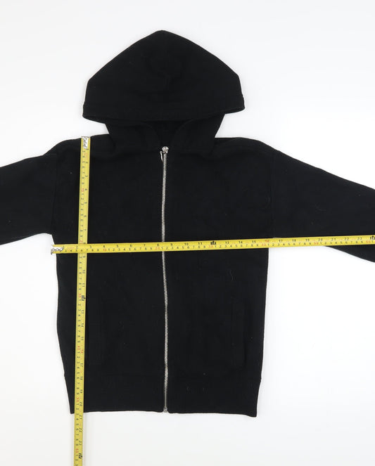 Marks and Spencer Women’s Black Hooded Zip Basic Jacket Size S