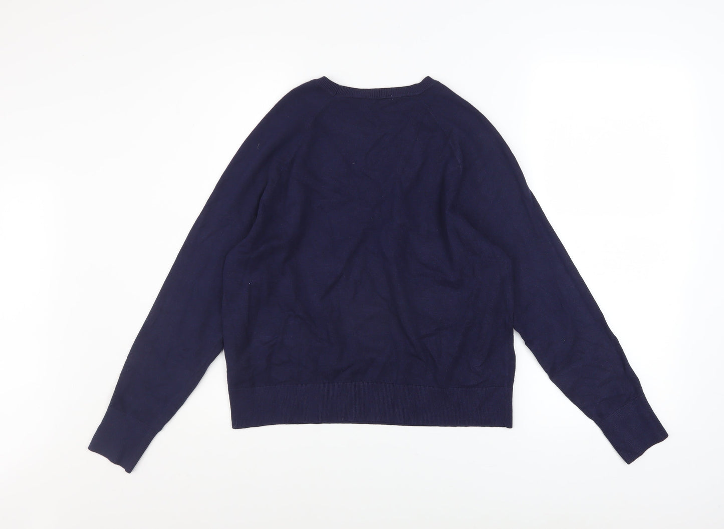 Tu Women’s Blue Size 14 Crew Neck Long Sleeve Knit Jumper