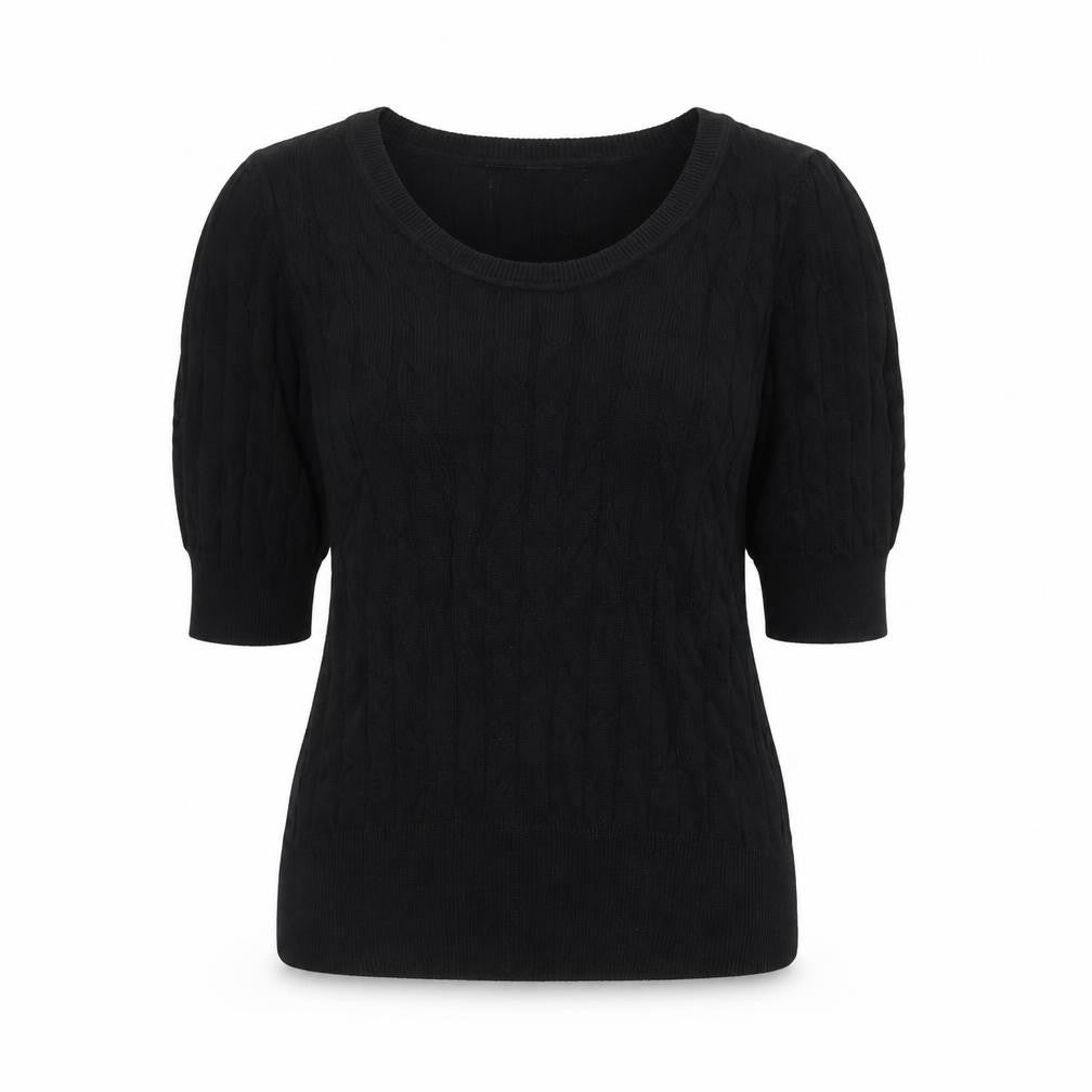 Marks and Spencer Women's Black Knit Blouse Size 10