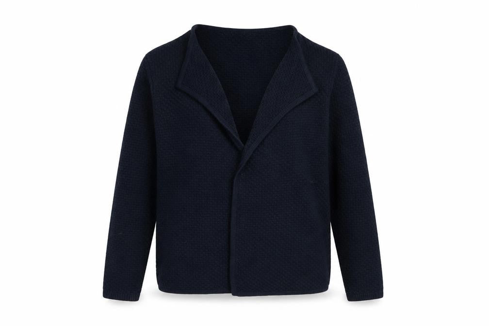 Crew Clothing Women’s Blue Knit Open Cardigan Size M