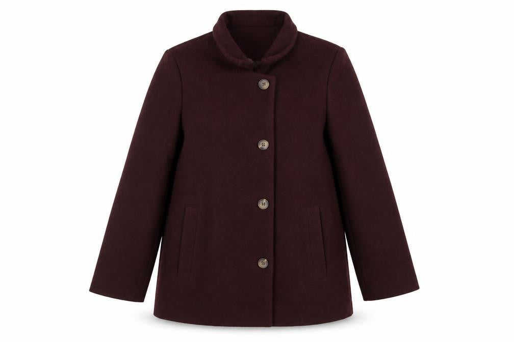 Old Navy Women's Brown Mid-Length Button Coat Size M
