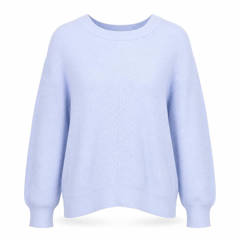 Marks and Spencer Women’s Blue Cotton Knit Crew Neck Jumper M