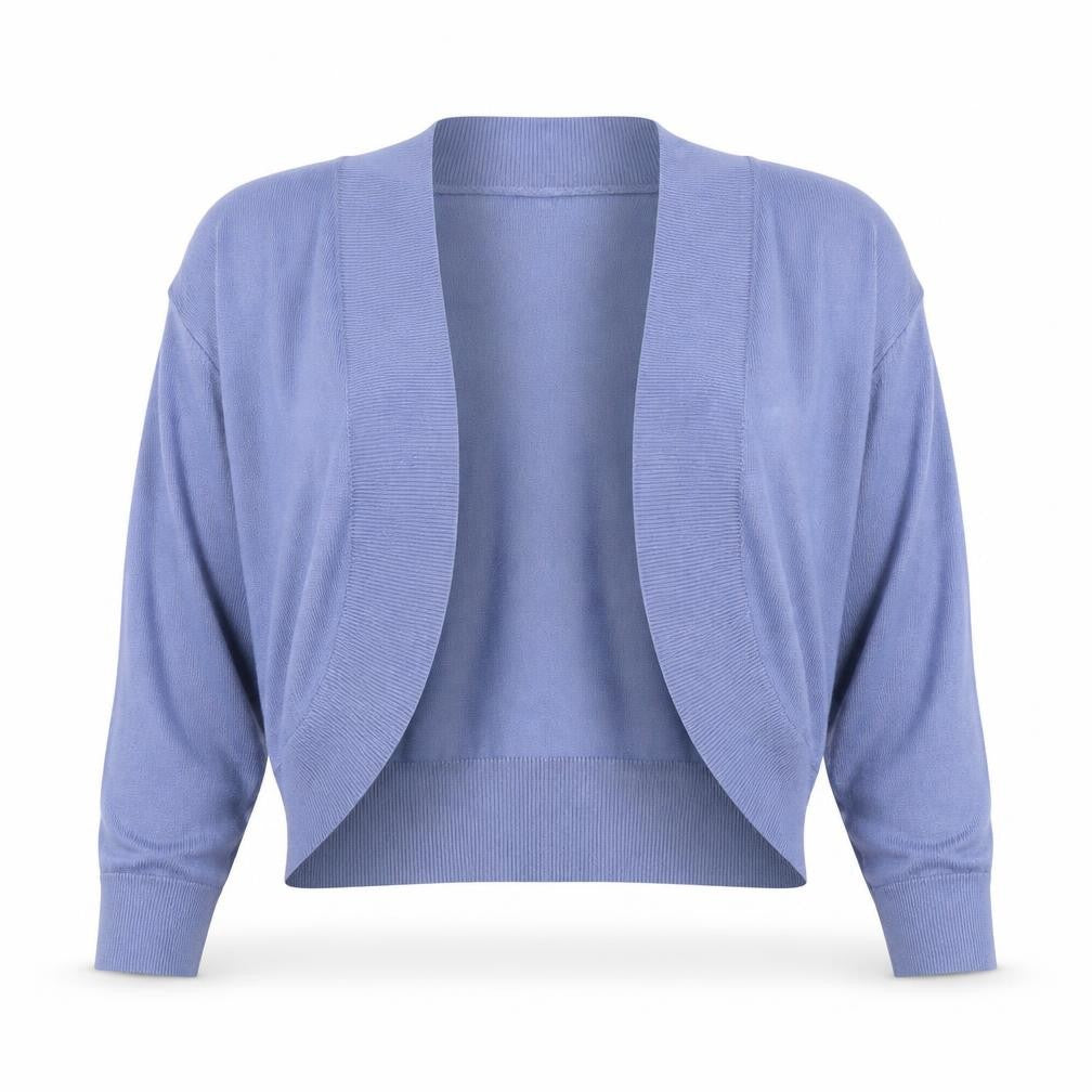 Grace Karin Womens Blue Knit Open Cardigan Size L Lightweight Casual
