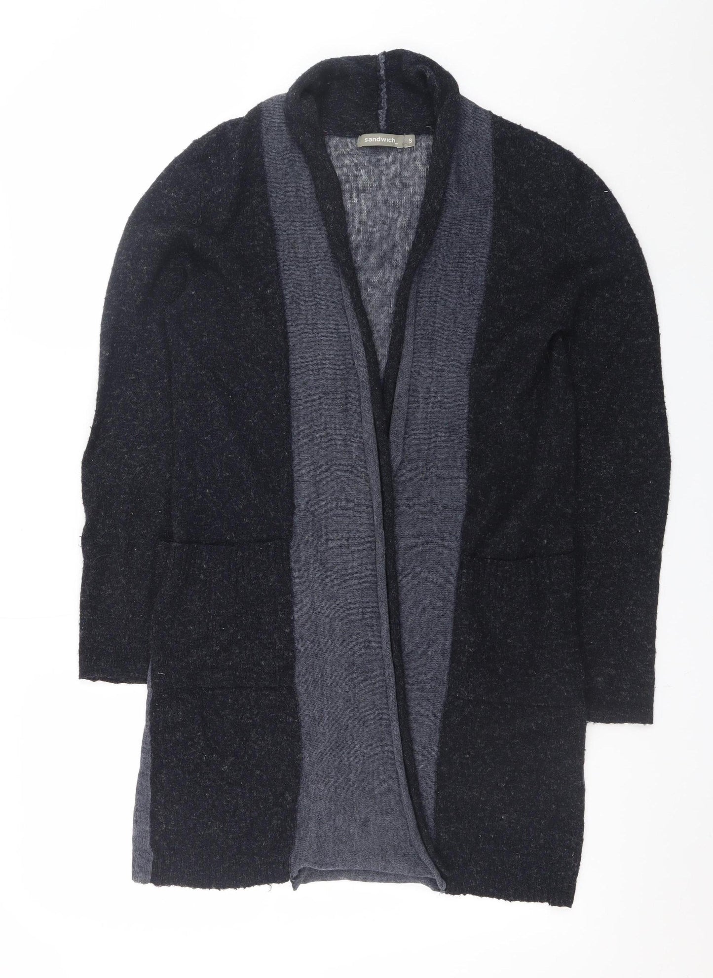 Sandwich Women’s Grey Long Sleeve Open Knit Cardigan S