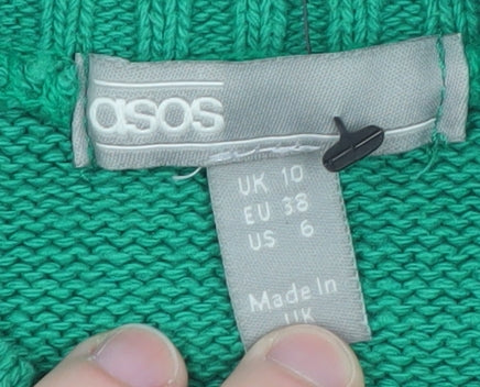 ASOS Women’s Green Tiger Floral Pullover Jumper Size 10