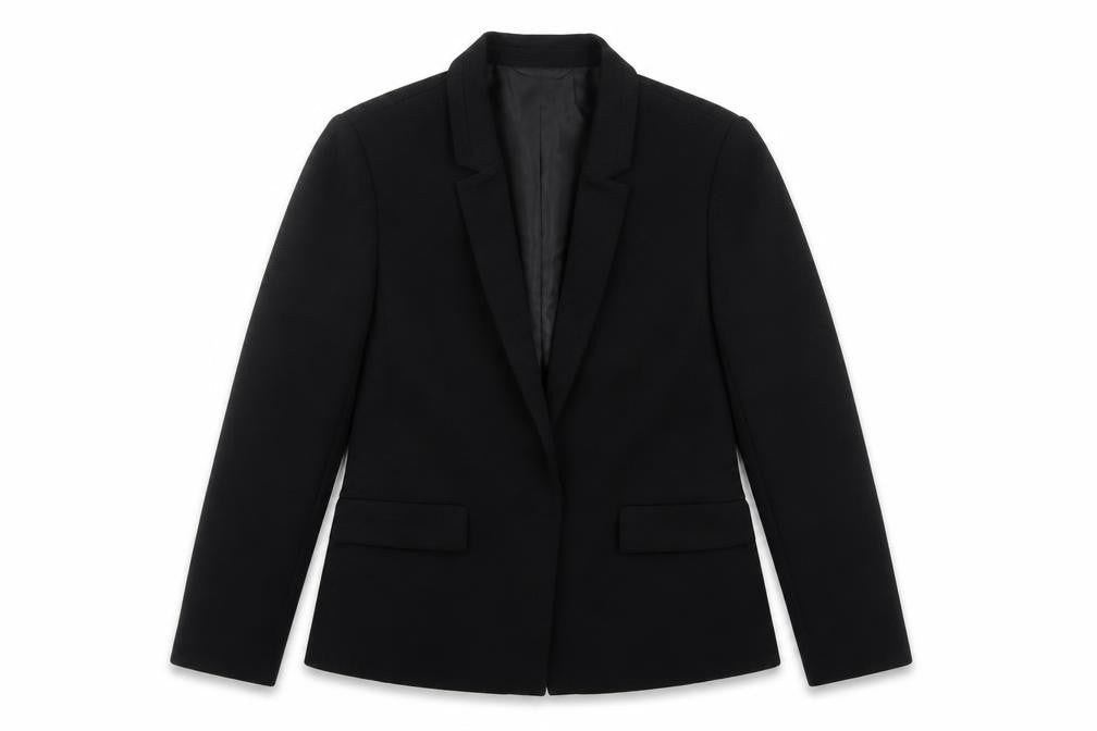 Oasis Women Black Size 12 Single-Breasted Notch Lapel Blazer