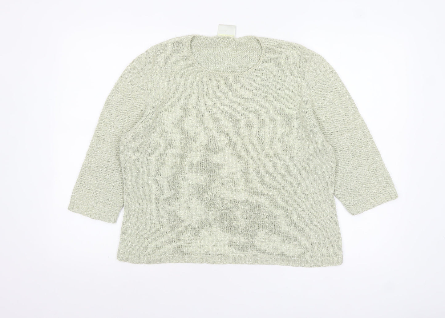 Eastex Women’s Beige Knit Pullover Jumper UK 12 3/4 Sleeve