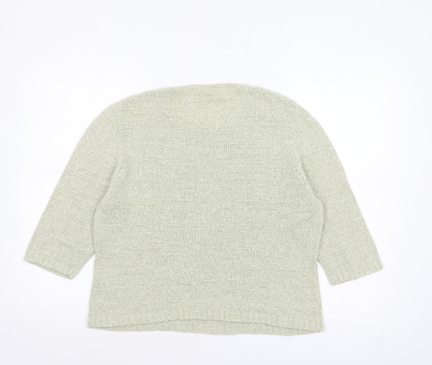 Eastex Women’s Beige Knit Pullover Jumper UK 12 3/4 Sleeve