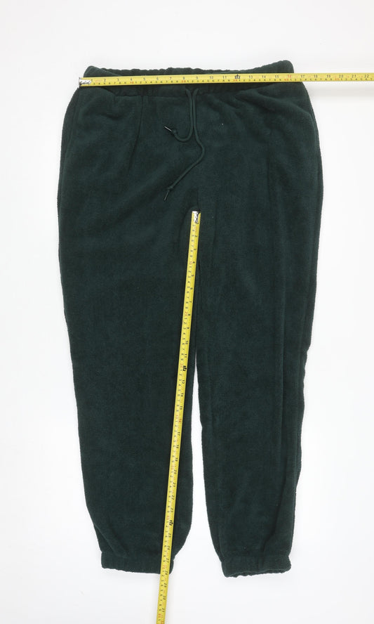 ASOS DESIGN Womens Green Fleece Sweatpants Size M (UK 12-14)