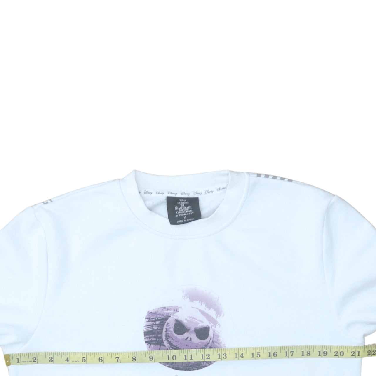 Primark Disney Women's White The Nightmare Before Christmas Sweatshirt M